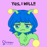 Yes I Can No GIF by ShimmertheGlowworm