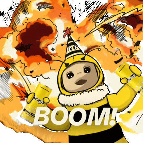 Boom Explode GIF by honeyBdrink