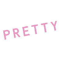 shopprettypretty logo pink pretty girly Sticker