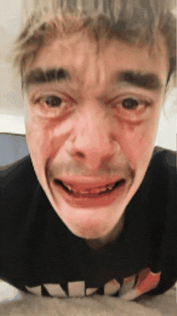 JakeyJayz giphygifmaker crying cry tears GIF