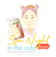 Spa Night In The Sala Sticker by horoyoiMNL