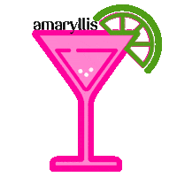 Cocktail Cosmo Sticker by Amaryllis