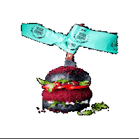 VeggieCrumbz hungry yummy vegan burger Sticker