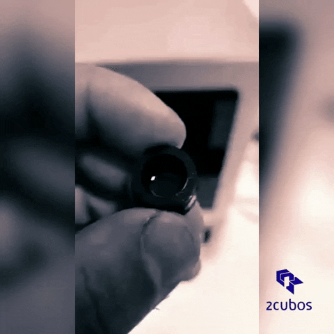 2CUBOS giphygifmaker resina impressao 3d resina flexível GIF