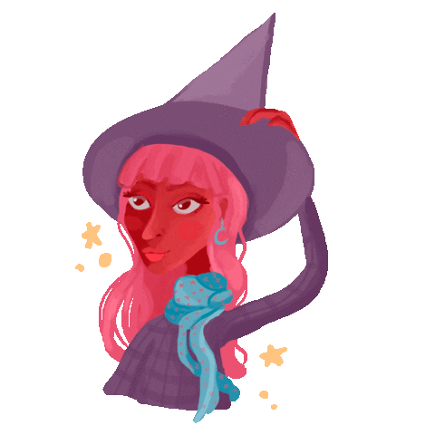 marimiilustra giphyupload witch bruxa wicca Sticker