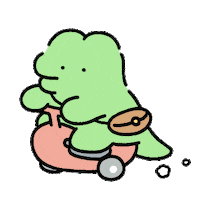 hoangageo happy kawaii run driving Sticker