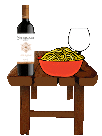 Italian Pasta Sticker by Mezzacorona Wine