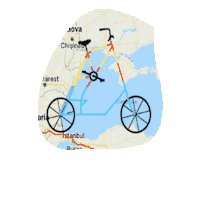 tallbiketour tallbike freakbike tallbikes Sticker