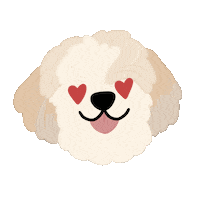In Love Puppy Sticker by Ann of Facedit