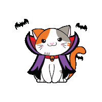 Trick-Or-Treat Cat Sticker by Petique, Inc.