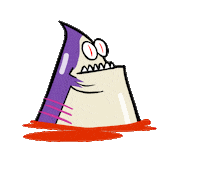 bloody_roger halloween monster head blood Sticker