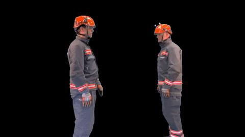 Holmatro giphyupload high five rescue firefighter GIF