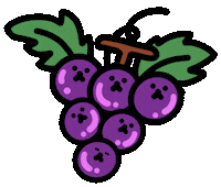 Food Grape Sticker by Playbear520_TW