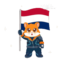 Dutch Flag Celebration Sticker by Hamieverse