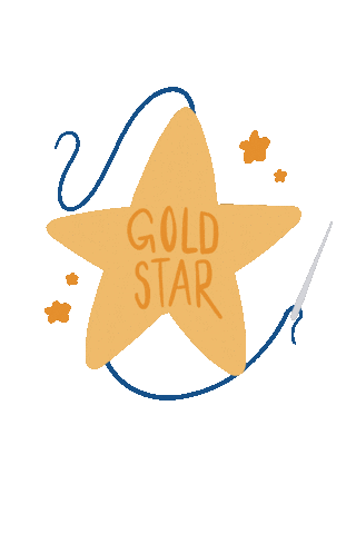 Gold Star Diy Sticker