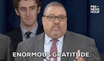 "Enormous gratitude."