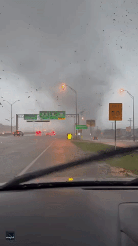 Motorist Turns Back as Storm Brings Multiple Tornadoes to North East Texas