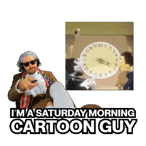 Saturday Morning Cartoons Television Sticker