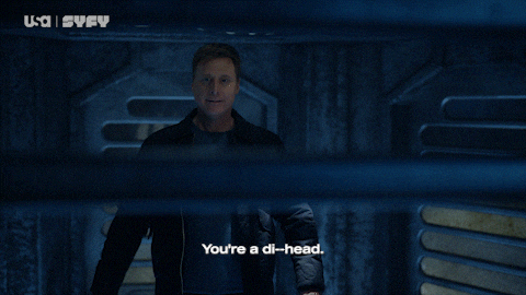 Alan Tudyk Laughing GIF by SYFY