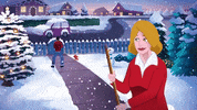 Merry Christmas Snow GIF by Christmas Music