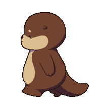 Walk Otter Sticker by OchiTheOtter