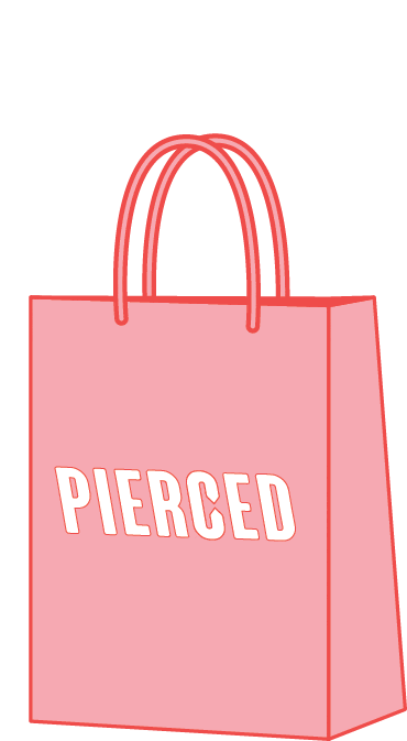PiercedConceptStore giphyupload shopping bag pierced shoppierced Sticker