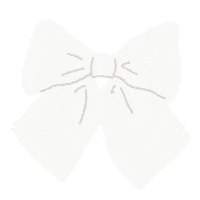 Ribbon 白 Sticker