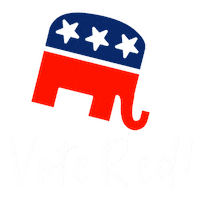 Donald Trump Sticker by Republican Red Wine