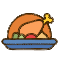 Merry Christmas Food Sticker