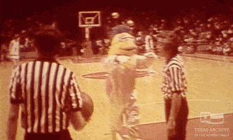 College Basketball Mascot GIF by Texas Archive of the Moving Image
