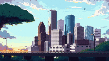 City Of Houston Pixel Art GIF by Coog Mania