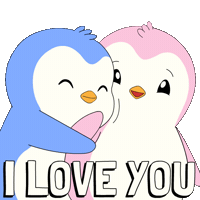 I Love You Penguin Sticker by Pudgy Penguins