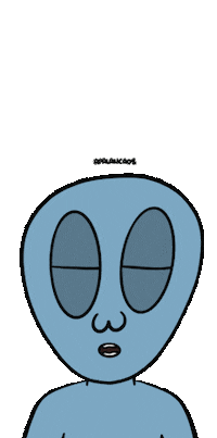 apalancaos alien dormir ovni dormido Sticker