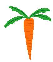 Food Orange Sticker by Bodil Jane