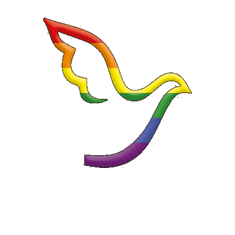 Rainbow Pigeon Sticker by EJF gAG