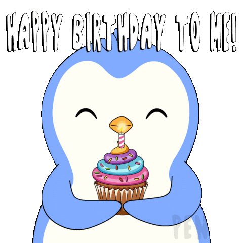 Happy Birthday Party Sticker by Pudgy Penguins