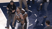 best friends hug GIF by NBA