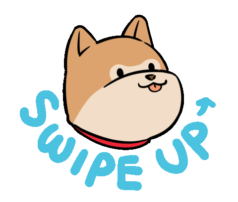 Dog Swipe Up Sticker by Ai and Aiko