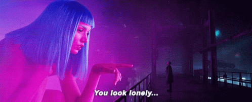 helldark giphyupload ana de armas bladerunner 2049 you look lonely GIF