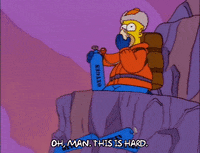 Scared Season 9 GIF by The Simpsons