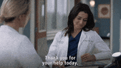Greys Anatomy Thank You GIF by ABC Network