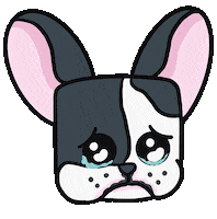 Sad Dog Sticker by Eani