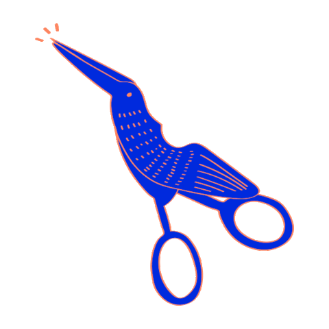 Scissors Embroidery Sticker by darleneboza