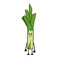 Leek Hello Sticker by Petrella