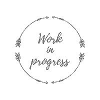Work In Progress Sticker by Heartlines Copywriting Studio