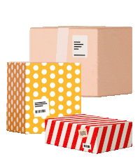 Posti gift delivery present boxes Sticker