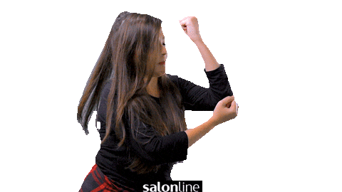 Happy Fun Sticker by Salon Line