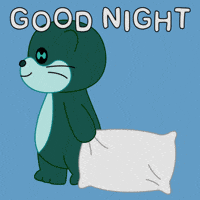 Tired Good Night GIF by Odd Otties