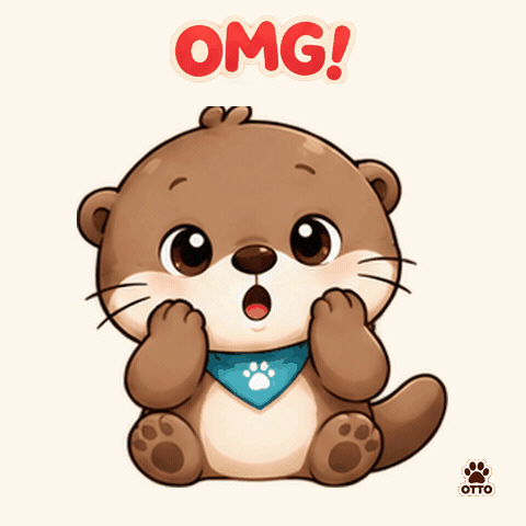 What Happened Wow GIF by Otto the Otter by GleeSpace