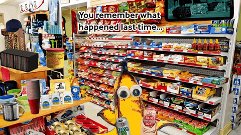 GarbagePeople giphyupload bunny trash warning GIF
